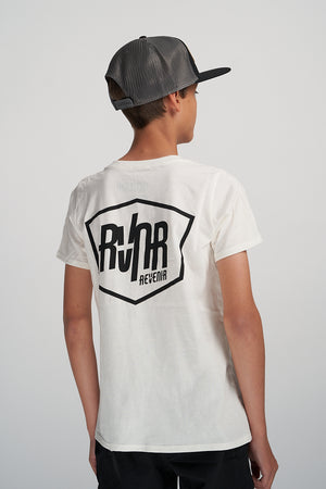 Youth RVNR Badge Logo Tee Natural