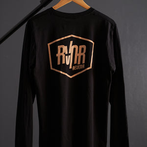 RVNR Chevron Logo Tee LS BLK